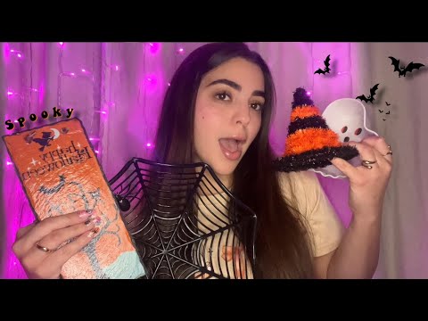 ASMR tingly halloween decor triggers 🎃 (Tapping,scratching,and more)