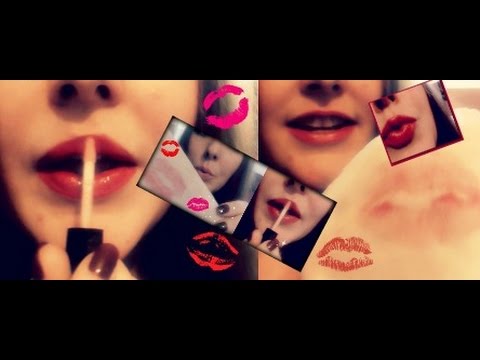 ASMR Binaural lip Gloss Application💋 Kissing Sounds, Mouth Sounds, Lip Smacking.