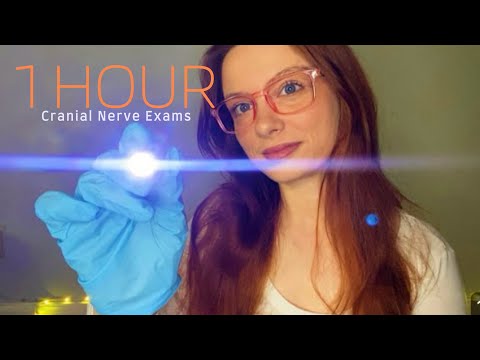 ASMR Cranial Nerve Exam 1 HOUR 🧠 💕 😴