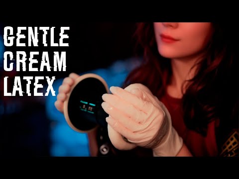 ASMR Ear Massage - Gentle Cream Latex 💎 No Talking