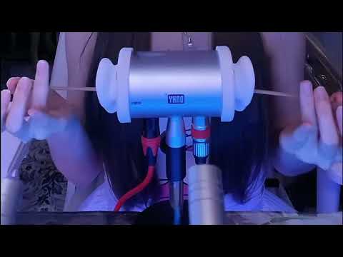 Sleep-Inducing ASMR: Goose Feather, Powder Puff & Tuning Fork Deep Ear Treatment / 2Hr (No Talking)