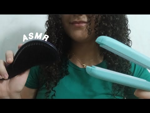 ASMR - FAZENDO CHAPINHA NO SEU CABELO  (penteando e fazendo cafuné em você) ✨️💆🏻‍♀️