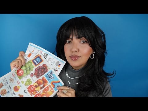 ASMR Folheto de Supermercado Americano #VozSuave #relaxante