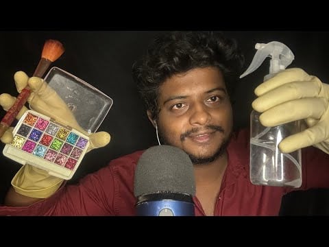 asmr spit painting makeup 💄