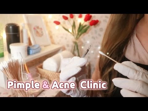 ASMR Popping Your Pimples✨️ / Acne Facial Treatment❤️ (Roleplay)
