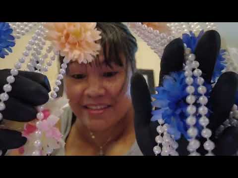 ASMR ~ Decorating Your Hair But Your Hair Is A PEARL😁  Pearl Triggers ~ Hair Play W/ Accessories
