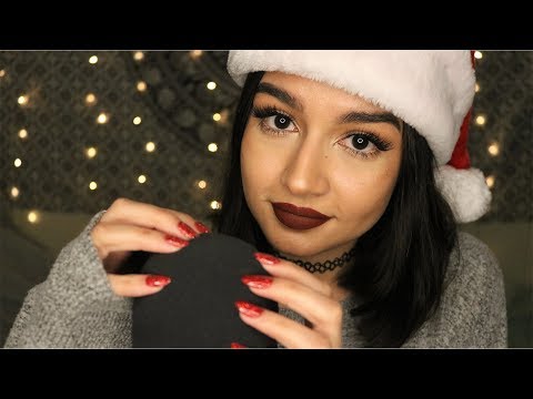 ASMR Trigger Words | Mic Scratching, Tongue Clicking, Close Whispers 🎄