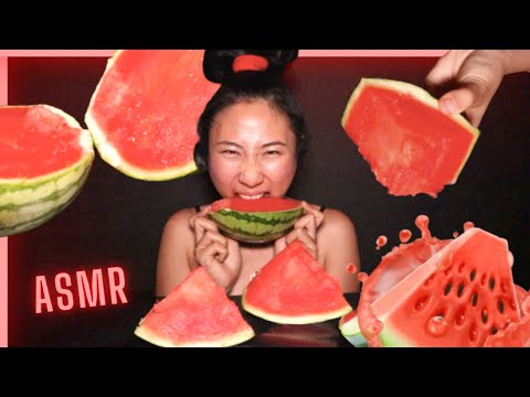 Savage Eating WATERMELON #ASMR 🍉 JUICY Eating Sounds MUKBANG