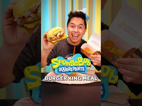 The NEW SpongeBob Burger King Meal | ASMR Review
