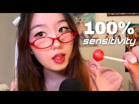 WET MOUTH SOUNDS at 100% SENSITIVITY 🤤👅 Lollipops, Spit Painting, my Original Trigger Slime POP!