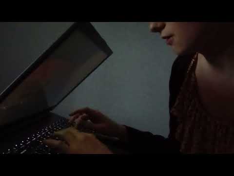 ASMR - Laptop Typing w/Whispers (CV For Crystal)