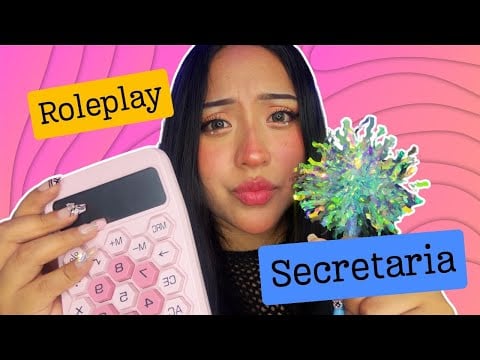 ASMR roleplay Secretaria + brochitas y SPIT PAINTING