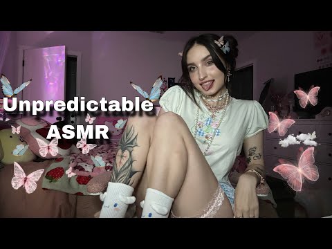 40 Minutes of Unpredictable ASMR (Nail Tapping, Mouth Sounds, LPS Related Items +)