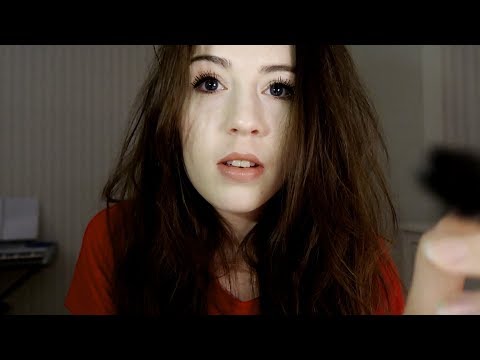 ASMR Face brushing with layered brushing sounds