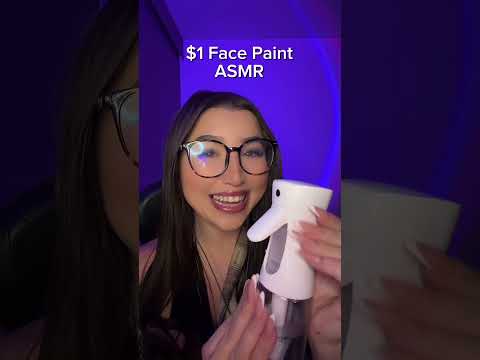 $1 Face Paint ASMR 🎨😮‍💨 #asmr #asmrsounds #asmrroleplay