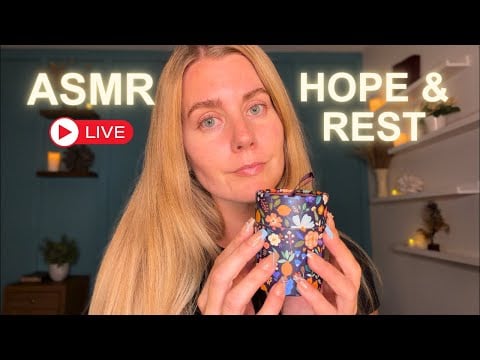 Live Christian ASMR for Hope & Rest (tapping & hair play)
