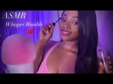 ASMR | Soft Whisper Ramble 🤍 While I Do My Makeup 💋✨