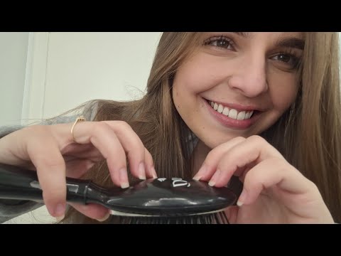 ASMR| tapping, sons de boca, e conversa aleatória 🗣 com contagem no final