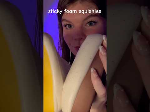 ASMR sticky foam squishy sounds 😴 super tingly & satisfying #asmr