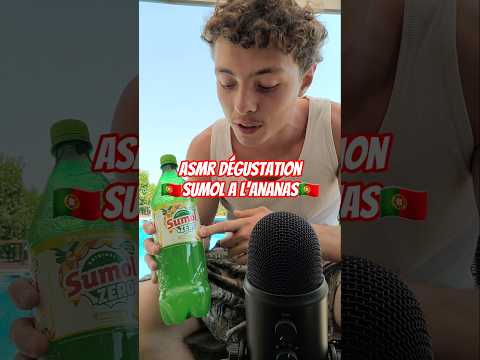 asmr dégustation sumol à l'ananas🇵🇹 #asmr #asmrfrançais