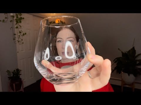 Asmr brand new glass, tapping
