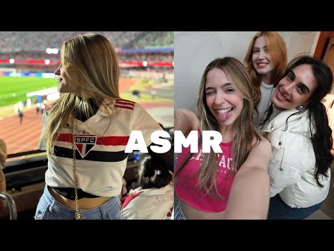 ASMR VLOG - JOGO DA LIBERTADORES NO MORUMBI + ASSISTINDO O VERÃO QUE MUDOU A MINHA VIDA 
