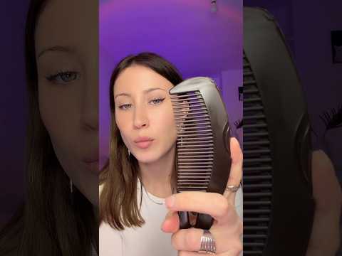 ASMR combing your hair 🪮 #asmr #asmrsounds #shorts