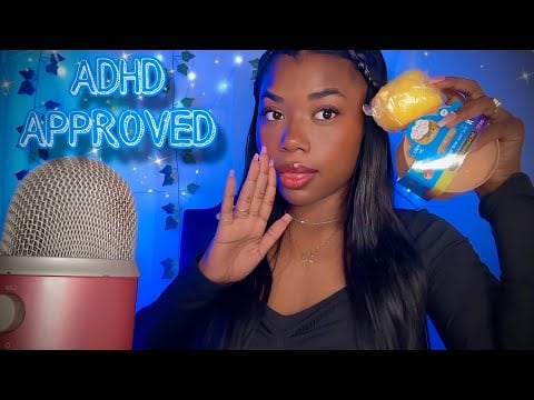 ASMR ADHD APPROVED TRIGGERS 💗 Mouth Sounds, Squishy Unboxing, Clicky Rambling (1 Hour)