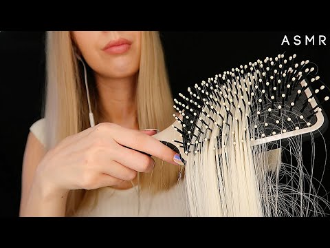 ASMR Relaxing Hair Brushing & Styling (No talking roleplaying)