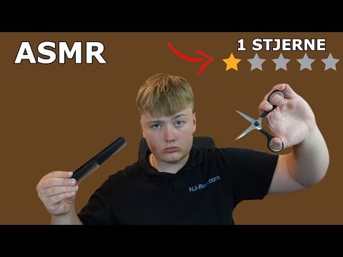 (DANSK/DANISH) asmr den DÅRLIGSTE frisør i byen.