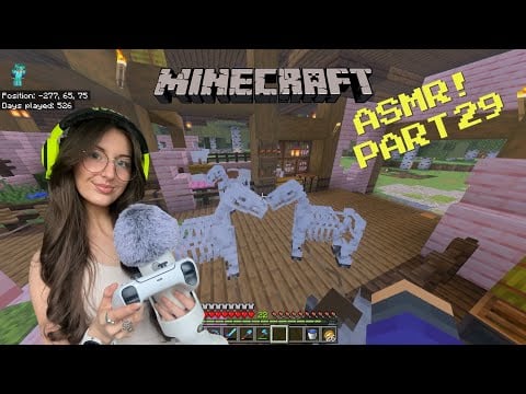 ASMR cosy Minecraft gameplay!🌸 (PS5 controllers, whispering) 