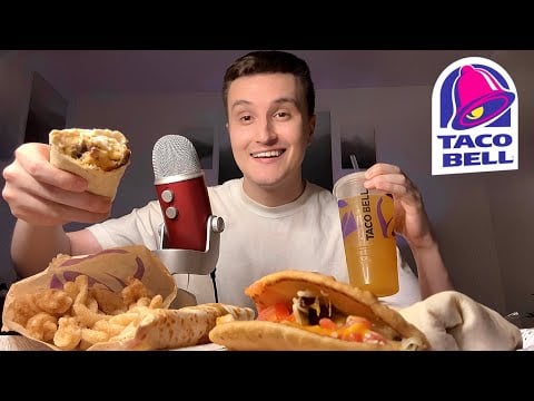 ASMR | My FAVORITE Food From Taco Bell Mukbang 🌮🔔