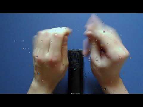 ASMR Fast & Aggressive Hand Sounds + Rain Sounds (no talking)