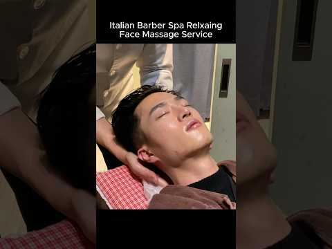 ASMR 편안한 림프 마사지와 피부케어 이탈리안 바버 스파 스타일 #바버샵 #림프선 #마사지
