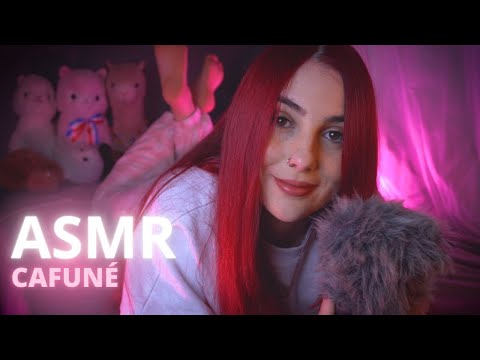 ASMR cafuné até você dormir + lareira