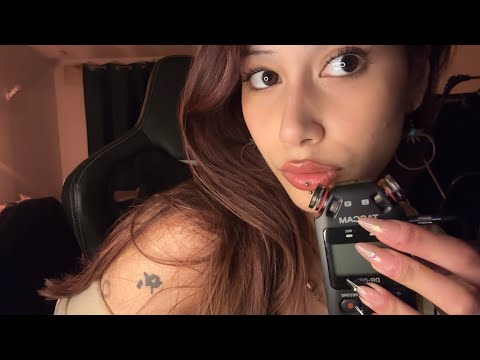 tascam asmr ִֶָ ִֶָ🪽་༘࿐mouth sounds, mic biting, gripping ! 