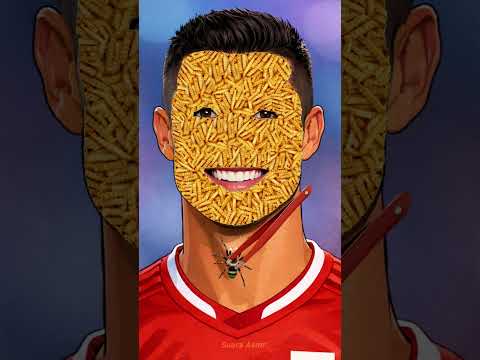 ASMR Cristiano Ronaldo Masking Care / 2d animation 15sec therepy