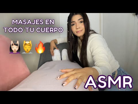 ASMR ESPAÑOL / Te HAGO un MASAJE INTENSO en TODO tu CUERPO ❤️‍🔥 ATENCIÓN PERSONAL