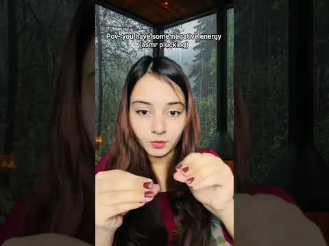 Negative energy plucking #asmr #asmrtriggers