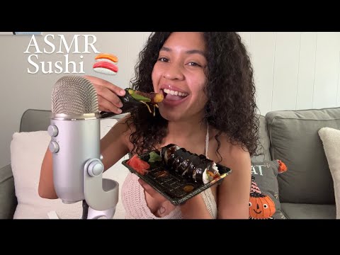 ASMR COMIENDO SUSHI 🍣 con BUBBLE TEA