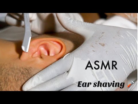 ASMR👂🏼SHAVE all ZOOMED 🪒