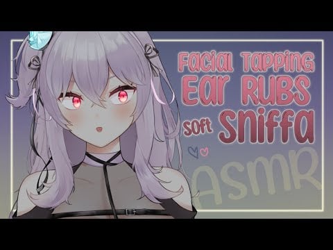 【ASMR】Relaxing & Sleepy Facial Tapping, Ear Massage & Sniffa for Amazing Deep Sleep~