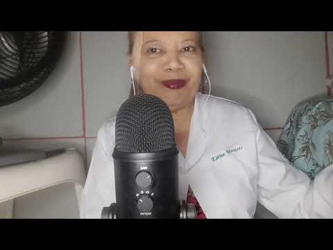 ASMR :  Médica  cuidando  de paciente com suspeita de dengue.  vamos nos cuidar. 🥱🥱💤