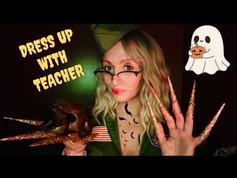 ASMR Teacher Stay After Class Roleplay, Trigger Words, Gum Chewing, Halloween, ASMR Series