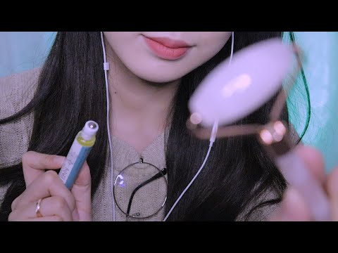 ASMR 얼굴 감각을 잃으셨다구요? 저만 믿으세요! / 시각적 팅글, 토킹 가득 / 수상한 병원 롤플레이