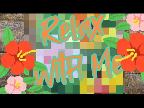 ASMR VISUAL & SOUND TRIGGERS: HIBISCUS 🌺 STICKER PUZZLE (with sound machine) #629