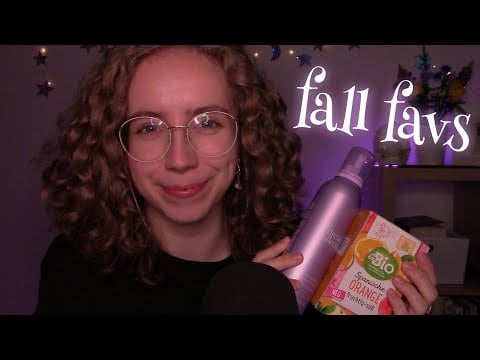 ASMR My Autumn Favorites 💜🍁  (whispered show & tell, tapping, ...)