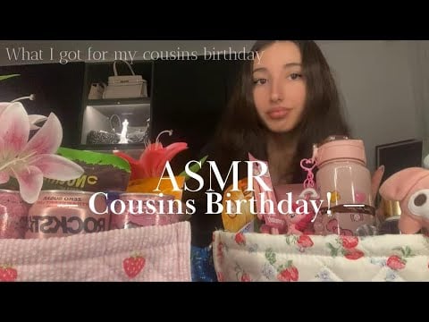 Asmr birthday haul ( for my cousin) 🎀😴 |fall asleep 