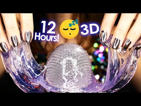 12 Hours 3D SLIME for Deep SLEEP & Relaxation 😴 4k No Talking ASMR
