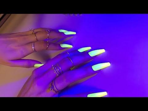 [ASMR] Tapping with neon nails 🪲